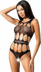 Passion BS083 Crotchless Bodystocking Teddy Sexy Bodysuit Black