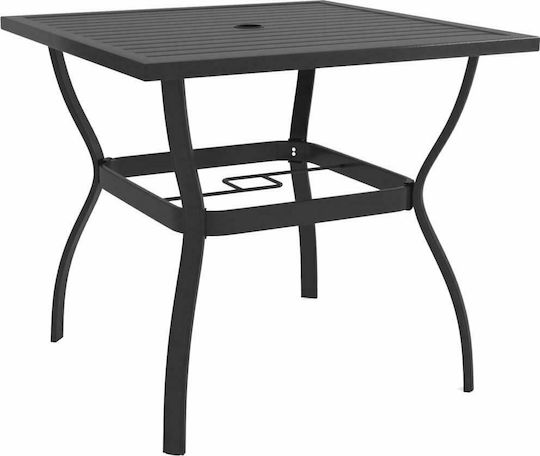 Metal Masa pentru spații exterioare mici Cărbune de lemn 81.5x81.5x72buc