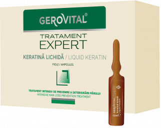 Gerovital Liquid Keratin Αμπούλες Μαλλιών Αναδόμησης 10x10ml