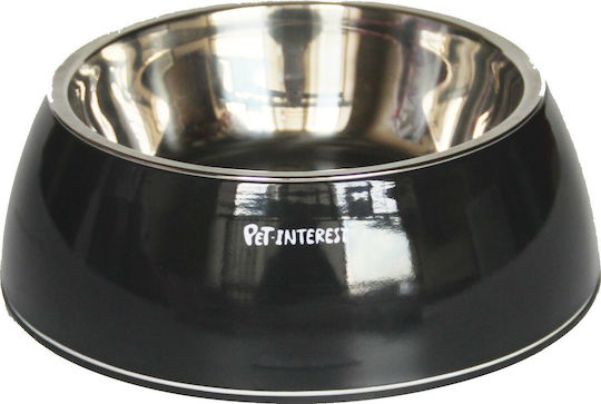 Pet Interest Deluxe Dual Metallic Food and Water Bowl for Dog and Cat 200ml