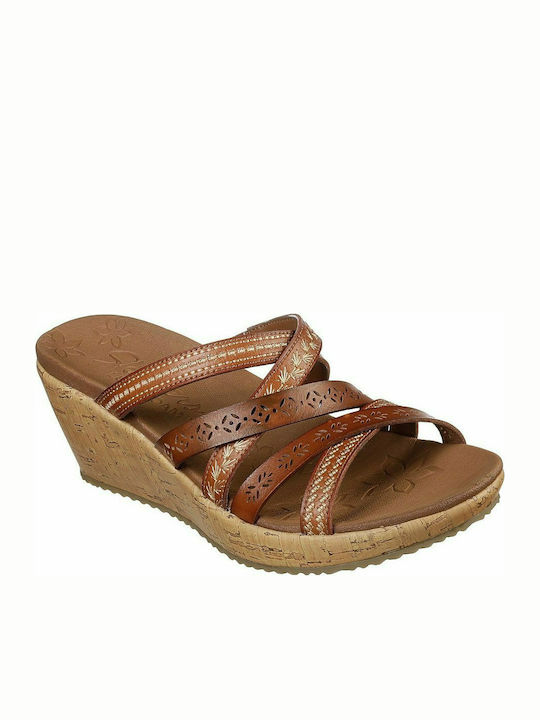 Skechers Platforme dama Tabac maro