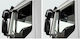 Farad Set of Windbreakers Front Car for Mercedes-Benz Actros 2pcs