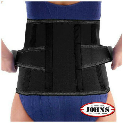 Johns 120200 Back Brace for Pain Relief Neoprene Height 26cm in Black Color