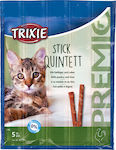 Trixie Stick Quintett Delicii în Stick cu Ficat / Pui cu Pui și Ficat pentru Pisici adulte 5gr 42724