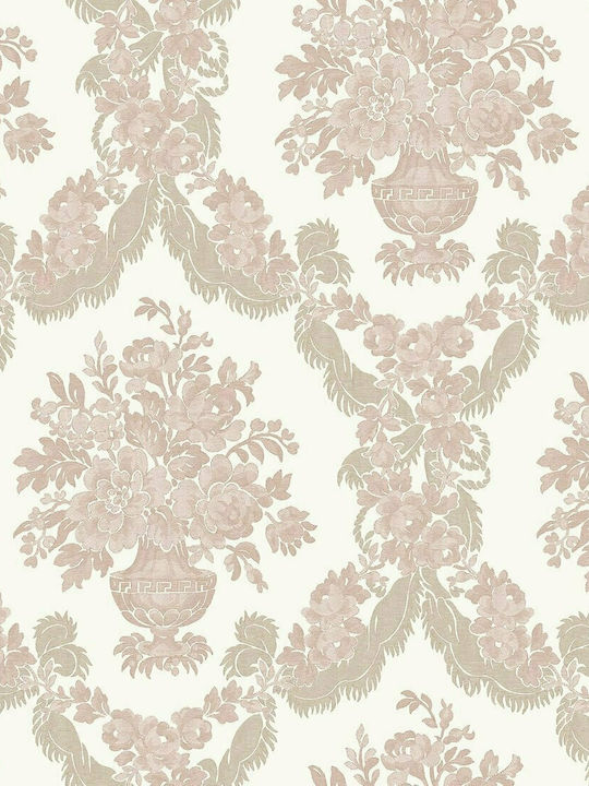 Wallpaper Damaschi Vinyl Pink L1005xW53cm