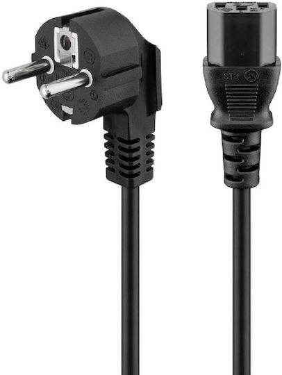 Goobay Schuko - IEC C13 Cable 3m Μαύρο 95142