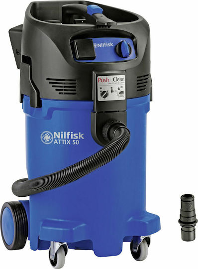 Nilfisk Attix 50-21 PC Vacuum Wet / Dry 1400W with Plastic Bin 47lt
