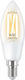 WiZ Smart Λάμπα LED 4.9W για Ντουί E14 και Σχήμα C35 Ρυθμιζόμενο Λευκό 470lm Dimmable