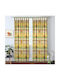 Disney Παιδική Κουρτίνα Winnie Honeyday με Τιράντες Κίτρινη 140x290εκ.