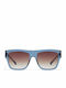 Hawkers Doumu Sunglasses with Blue Acetate Frame and Brown Gradient Lenses