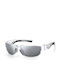 Polaroid Men's Sunglasses with Transparent Acetate Frame and Silver Polarized Mirrored Lenses PLD 7028/S MNG/EX