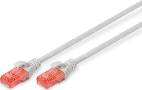 Digitus U/UTP Cat.6 (Gigabit) Network Cable Ethernet 0.25m Gray