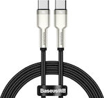 Baseus Cafule Metal Geflochten USB 2.0 Kabel USB-C männlich - USB-C 100W Schwarz 1m (CATJK-C01)