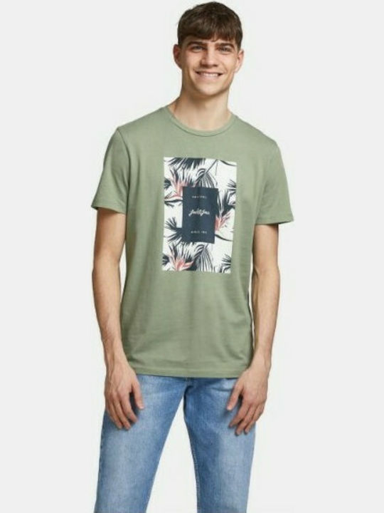 Jack & Jones Herren T-Shirt Kurzarm Khaki