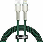 Baseus Cafule Metal Geflochten USB-C zu Lightning Kabel 20W Grün 1m (CATLJK-A06)