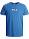 Jack & Jones Herren T-Shirt Kurzarm Blau