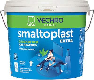 Vechro Smaltoplast Extra Plastic Ecological Paint for Interior Use Black 750ml