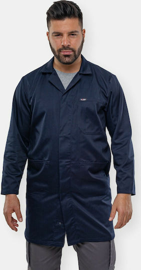 Axon Classic Ανδρική Ιατρική Ρόμπα Navy Μπλε