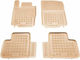 Rezaw Plast Set of Front and Rear Mats 4pcs Tray Type for Mercedes-Benz GL Class / GLE / ML 2011+ Beige