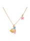 Woofie Gold Plated Silver Chain Kids Necklaces Dog 4443