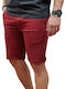 Basehit Herrenshorts Chino Burgundisch