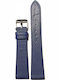 Tzevelion 103/56 Leather Strap Navy Blue 12mm