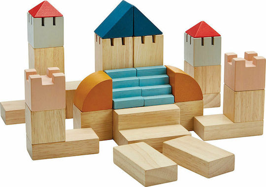 Plan Toys Blocks Colorful Wooden for 3+ Years 30pcs