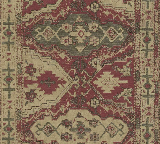 Tapet de Perete 1005x53cm Ethnic Vinil Bej Lavabil