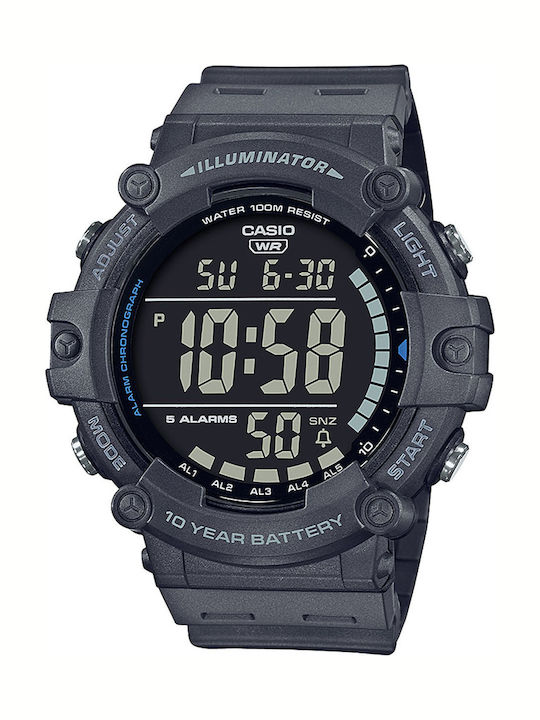 Casio Ρολόι Μπαταρίας με Καουτσούκ Λουράκι Casio Ρολόι Μπαταρίας με Καουτσούκ Λουράκι
