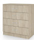 Wooden Chest of Drawers with 4 Drawers Sonoma 80x43.5x91cm