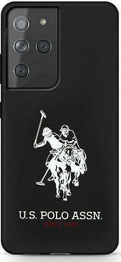 U.S. Polo Assn. Silicone Logo Back Cover Σιλικόνης Μαύρο (Galaxy S21 Ultra 5G)