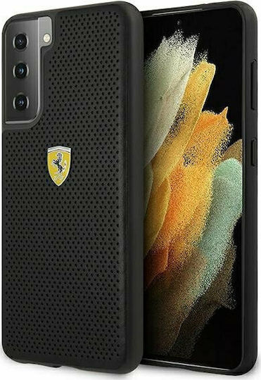 Ferrari On Track Perforated Back Cover Πλαστικό Μαύρο (Galaxy S21+ 5G)