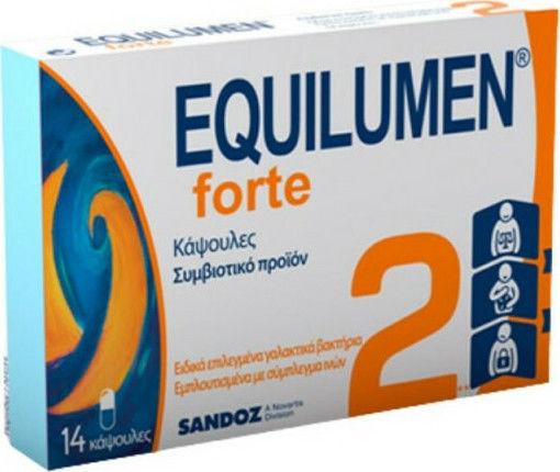 Sandoz Equilumen Forte 2 Συμπλήρωμα με Προβιοτικά & Πρεβιοτικά 14 κάψουλες