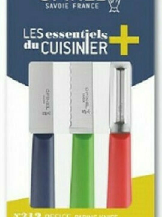 Opinel Trio Εssentiels+ Knife Set of Stainless Steel 002359 3pcs