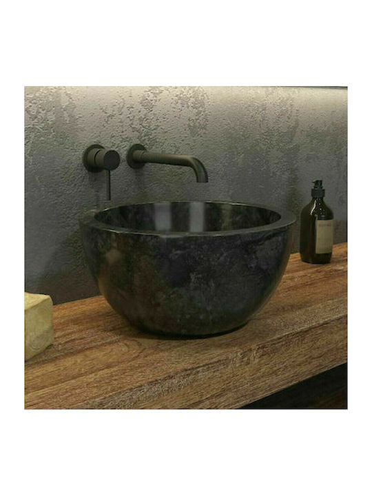 Karag Leyla LEYLA-NR Vessel Sink Stone 40x40x20cm Black