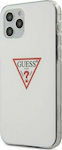 Guess Triangle Collection Back Cover Πλαστικό / Σιλικόνης Λευκό (iPhone 12 / 12 Pro)