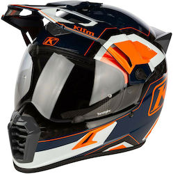 Klim Krios Pro On-Off Helmet with Pinlock DOT / ECE 22.05 1250gr Rally Striking Orange 3900-000-009