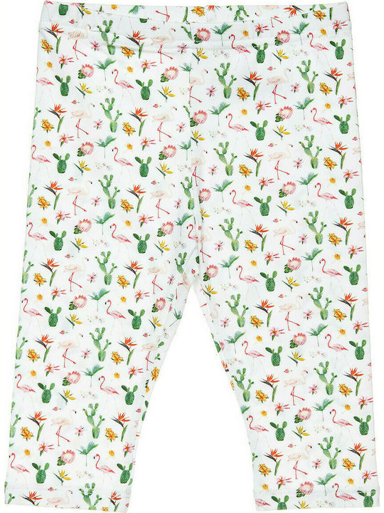 Alouette Kinder Leggings Capri Weiß