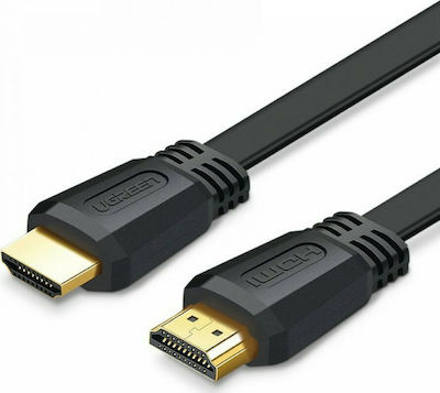 Ugreen HD104 HDMI 2.0 Flat Cablu HDMI de sex masculin - HDMI de sex masculin 1.5m Negru