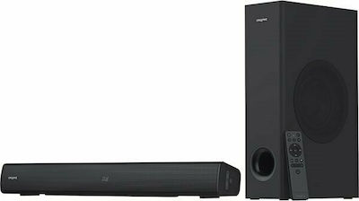 Creative Stage V2 Soundbar 80W 2.1 with Remote Control Black