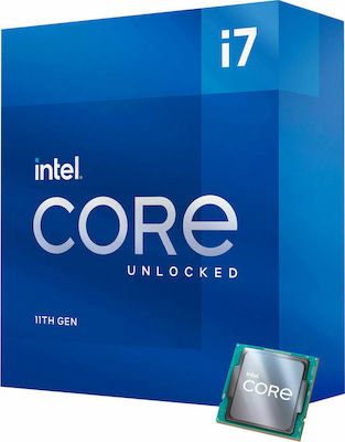 Intel Core i7-11700K 3.6GHz Επεξεργαστής 8 Πυρήνων για Socket 1200 σε Κουτί