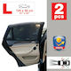 Car+ Parasolare Laterale Auto Negru vopsit 105x56cm 2buc