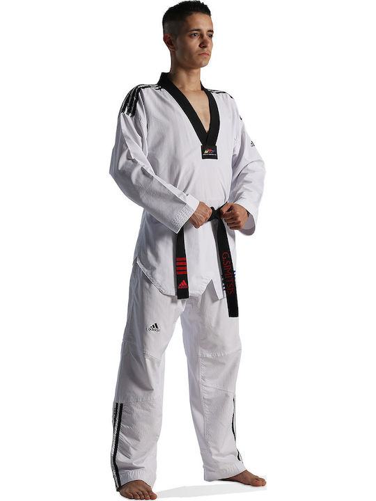 adidas Fighter III Stripes Taekwondo Dobok Adults/Kids White