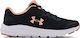 Surge 2 Women's Running Sport Shoes Black / White / Particle Pink