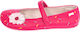 Kids Pumps & Ballerinas with Elastic Strap Leather Fuchsia Ballerinas
