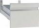 Niki Inox Чекмеджета 44x55x36см Единичен шкаф с чекмеджета