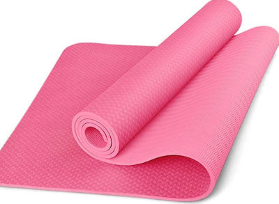 Optimum Στρώμα Γυμναστικής Yoga/Pilates Ροζ (183x61x0.6cm)