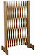 Expandable Fence Divider Dog 90x30-117cm in Brown Color 90 x 30cm