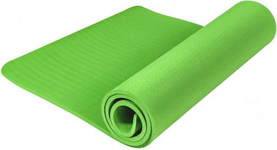 Optimum Στρώμα Γυμναστικής Yoga/Pilates Πράσινο (183x61x0.6cm)