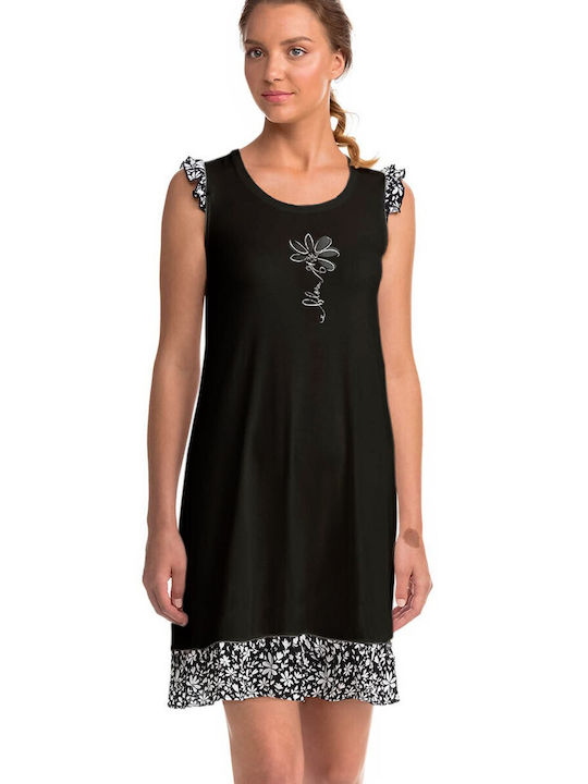 Vamp Women's Nightdress Black